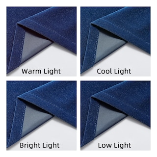 Foto 6 | Foto 6 | Juego De Cortinas Joydeco De Terciopelo Azul 229 Cm De Longitud 2 Paneles Burg - Venta Internacional.