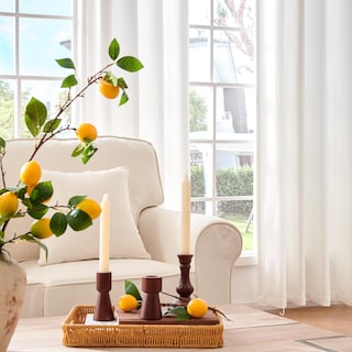 Foto 5 | Foto 5 | Cortina Jinchan Texturizada De Lino De 244 Cm De Largo Para Sala De Estar - Venta Internacional.