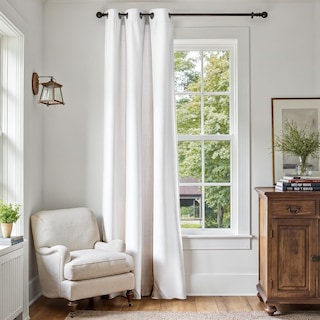 Foto 7 | Foto 7 | Cortina Jinchan Texturizada De Lino De 244 Cm De Largo Para Sala De Estar - Venta Internacional.