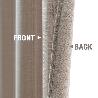 Foto 3 | Foto 3 | Cortinas Jinchan Taupe Texturizadas En Lino 160x160cm 2 Paneles - Venta Internacional.