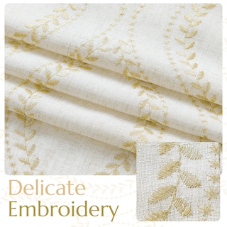 Foto 5 | Foto 5 | Cortinas Jinchan Mezcla De Lino Beige 244 Cm Ancho X 244 Cm Largo 2 Paneles - Venta Internacional.