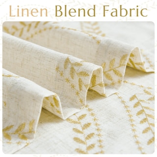 Foto 6 | Foto 6 | Cortinas Jinchan Mezcla De Lino Beige 244 Cm Ancho X 244 Cm Largo 2 Paneles - Venta Internacional.