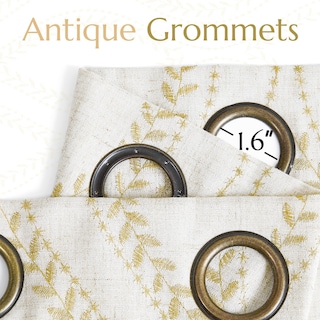 Foto 7 | Foto 7 | Cortinas Jinchan Mezcla De Lino Beige 244 Cm Ancho X 244 Cm Largo 2 Paneles - Venta Internacional.