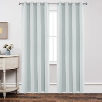 Cortinas Joydeco Con Aislamiento Térmico Color Blanco 213 X 213 Cm 2 Paneles - Venta Internacional.