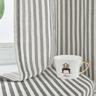 Foto 3 | Foto 3 | Cortinas Jinchan A Rayas De Mezcla De Lino 160x160 Cm 2 Paneles - Venta Internacional.