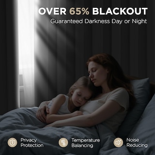 Foto 3 | Foto 3 | Cortinas Blackout Joydeco Térmicas Aislantes 214x213cm Beige - Venta Internacional.