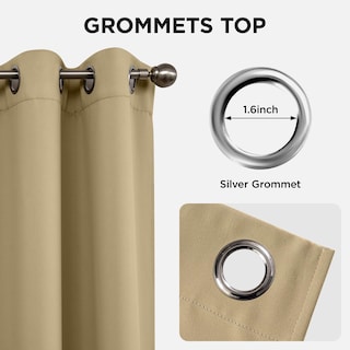 Foto 5 | Foto 5 | Cortinas Blackout Joydeco Térmicas Aislantes 214x213cm Beige - Venta Internacional.