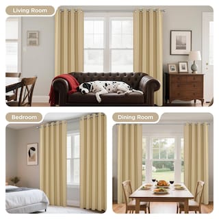 Foto 6 | Foto 6 | Cortinas Blackout Joydeco Térmicas Aislantes 214x213cm Beige - Venta Internacional.