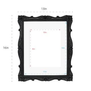 Foto 2 | Foto 2 | Marco De Fotos Laura Ashley Negro Ornamentado 28x35 Cm Resina - Venta Internacional.