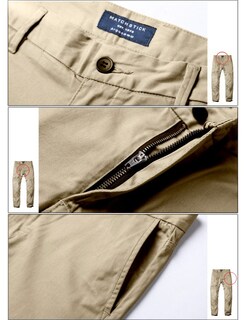 Foto 4 | Foto 4 | Pantalones Casual Ajustados De Hombres Con Corte Cónico Y Tela Elástica 8050 - Venta Internacional.