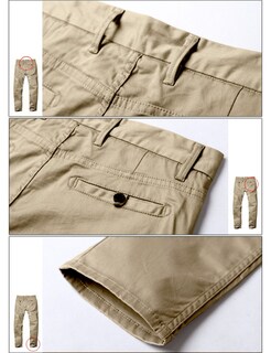 Foto 5 | Foto 5 | Pantalones Casual Ajustados De Hombres Con Corte Cónico Y Tela Elástica 8050 - Venta Internacional.