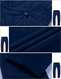 Foto 5 | Foto 5 | Pantalones Ajustados Tipo Tapered Stretch Casual Para Hombre Azul - Venta Internacional.