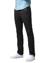 Pantalones Casuales Para Hombre Corte Recto Ajuste Slim Color Negro Talla 38 - Venta Internacional.