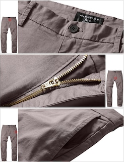 Foto 4 | Foto 4 | Pantalones Casual Ajustados Para Hombre Con Tela Elástica Modelo 8106 Color Caqui Claro - Venta Internacional.