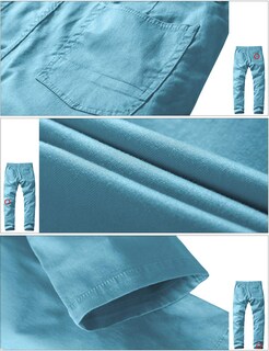 Foto 5 | Foto 5 | Pantalones Para Hombre Ajustados De Corte Recto Y Bajo Entallado Azul Marino Talle 34 - Venta Internacional.