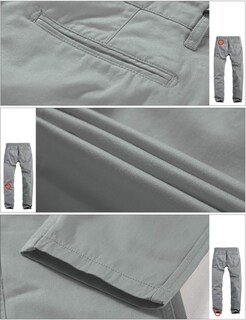Foto 6 | Foto 6 | Pantalones Casual Ajustados Con Tiro Medio Para Hombre Gris - Venta Internacional.