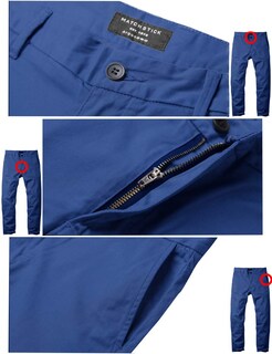 Foto 4 | Foto 4 | Pantalones Casual Para Hombre Ajustados Y Cónicos Con Tela Elástica 8050 Indigo - Venta Internacional.