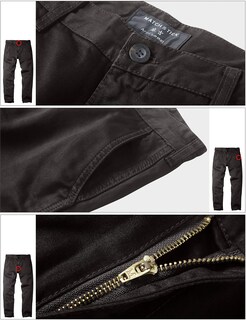 Foto 4 | Foto 4 | Pantalones Casual De Corte Recto Y Ajustado Para Hombre En Gris Oscuro - Venta Internacional.