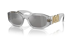 Gafas De Sol Versace Man Con Montura Gris Transparente De 53 Mm - Venta Internacional.
