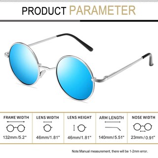 Foto 5 | Foto 5 | 3 Pares De Lentes De Sol Joopin Redondos Pequeños Polarizados Uv400 De Metal - Venta Internacional.