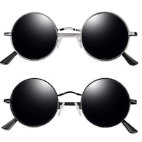 Gafas De Sol Joopin Redondas Polarizadas Uv400 Para Hombres Y Mujeres Paquete De 2 - Venta Internacional.