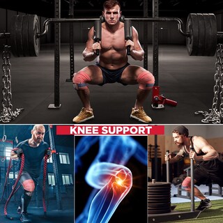 Foto 3 | Foto 3 | Manguitos Para Rodilla Rdx Para Levantamiento De Pesas Press De Piernas Y Gimnasio - Venta Internacional.