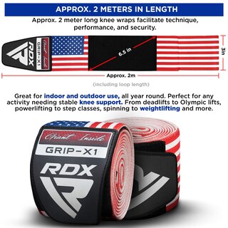 Foto 4 | Foto 4 | Manguitos Para Rodilla Rdx Para Levantamiento De Pesas Press De Piernas Y Gimnasio - Venta Internacional.