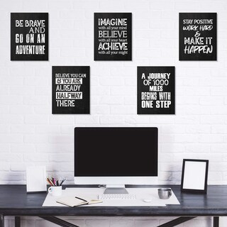 Foto 4 | Foto 4 | Póster De Pared Con Frase Positiva Inspiradora De Outus 10 Unidades Con Pegamento - Venta Internacional.