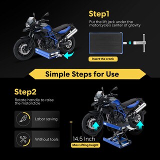 Foto 5 | Foto 5 | Gato Tijera Para Motocicleta Vivohome De Acero Con Capacidad De 500 Kg - Venta Internacional.