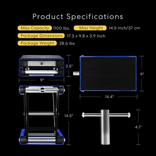 Foto 6 | Foto 6 | Gato Tijera Para Motocicleta Vivohome De Acero Con Capacidad De 500 Kg - Venta Internacional.