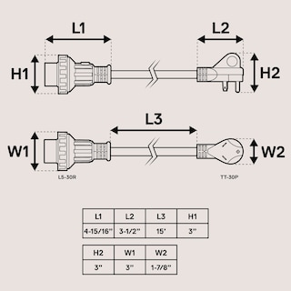Foto 7 | Foto 7 | Cable De Extensión De Energía Para Rv True Mods 15 Pies 30a 125v Etl - Venta Internacional.