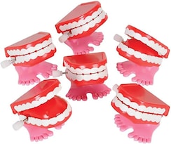 Juguetes De Dientes Que Muerden Y Castañean Con Cuerda Paquete De 12 - Venta Internacional.