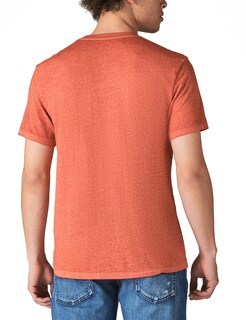 Foto 2 | Foto 2 | Camiseta Lucky Brand Venice Burnout Con Cuello En V Para Hombre - Roja - Venta Internacional.