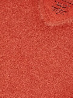 Foto 4 | Foto 4 | Camiseta Lucky Brand Venice Burnout Con Cuello En V Para Hombre - Roja - Venta Internacional.