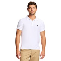 Camiseta Tipo Polo Izod Advantage Performance Ajustada - Blanca - Venta Internacional.