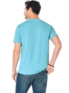 Foto 3 | Foto 3 | Camiseta Lucky Brand Venice Burnout De Cuello V Para Hombre Azul - Venta Internacional.
