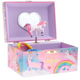 Foto 1 | Foto 1 | Caja De Joyas Jewelry Keeper Algodón De Azúcar Unicornio Para Niñas - Venta Internacional.