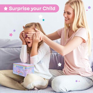 Foto 7 | Foto 7 | Caja De Joyas Jewelry Keeper Algodón De Azúcar Unicornio Para Niñas - Venta Internacional.