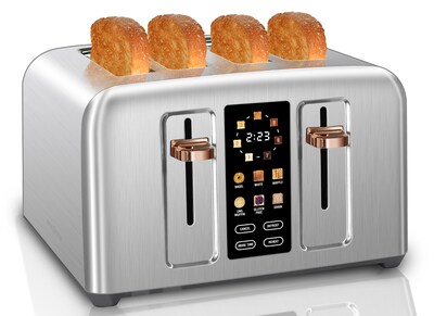 Foto 1 | Foto 1 | Tostadora Seedeem Para 4 Rebanadas De Acero Inoxidable 1800w Plateada Con Pantalla Lcd - Venta Internacional.