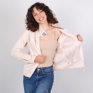 Foto 4 | Foto 4 | Chamarra Fleece Para Mujer Con Bolsillos Greenlander Beige