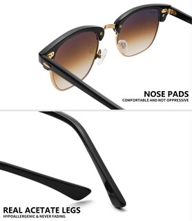 Foto 4 | Foto 4 | Gafas De Sol Pro Acme Cuadradas Semi-aro Con Lentes De Vidrio 100% - Venta Internacional.