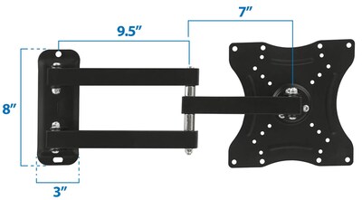 Foto 6 | Foto 6 | Soporte De Pared Para Tv Mount-it! Movimiento Completo 23-55'' Capacidad 30 Kg - Venta Internacional.