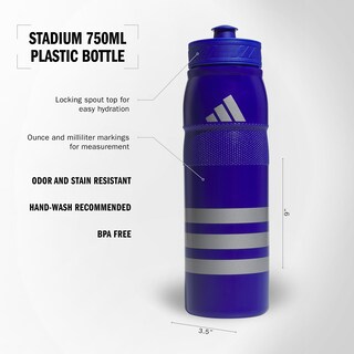 Foto 2 | Foto 2 | Botella De Agua Adidas Stadium Reutilizable 750 Ml Libre De Bpa - Venta Internacional.