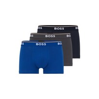 Pack De 3 Bóxers Para Hombre Boss Hugo De Algodón/elasthano En Azul Verdadero Talla M - Venta Internacional.