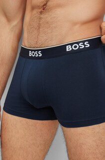 Foto 2 | Foto 2 | Pack De 3 Bóxers Para Hombre Boss Hugo De Algodón/elasthano En Azul Verdadero Talla M - Venta Internacional.