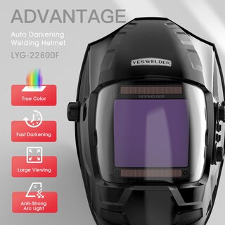 Foto 3 | Foto 3 | Casco De Soldadura Yeswelder Solar Power Auto Oscurecimiento - Venta Internacional.