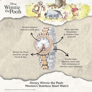 Foto 2 | Foto 2 | Reloj Elegante Disney Winnie The Pooh Para Mujer - Venta Internacional.