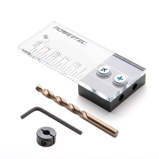 Foto 1 | Foto 1 | Kit De Plantillas De Tacos Powertec Plantilla Para Carpintería De 1/4 De Pulgada - Venta Internacional.