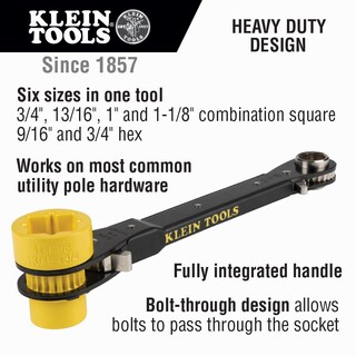 Foto 2 | Foto 2 | Llave De Trinquete Klein Tools Kt155hd De Alta Resistencia 6 En 1 - Venta Internacional.