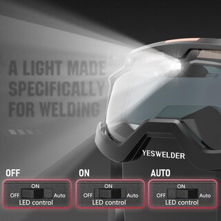 Foto 2 | Foto 2 | Gafas De Soldadura Con Máscara Yeswelder Luz Led De Oscurecimiento Automático - Venta Internacional.